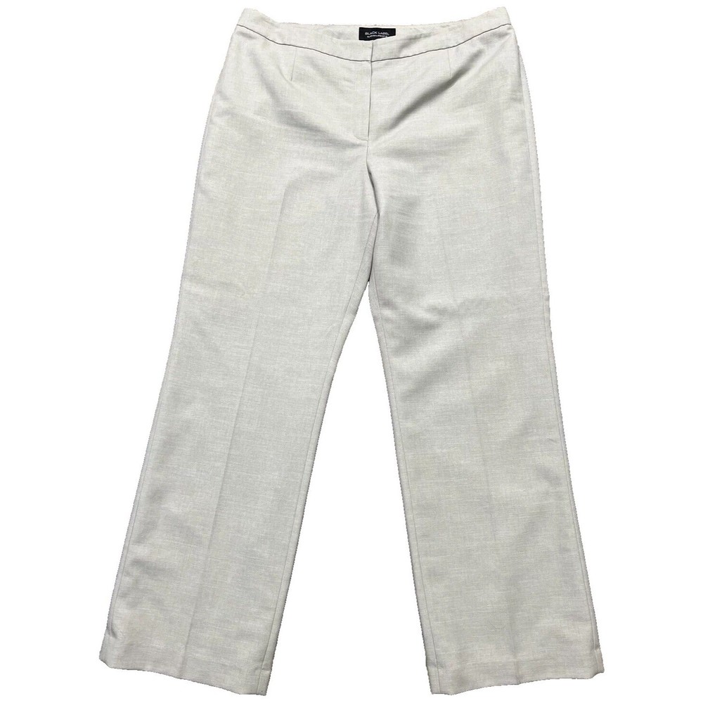 Black Label by Evan Picone Women Dress Career Work Pants Slacks Size 16
